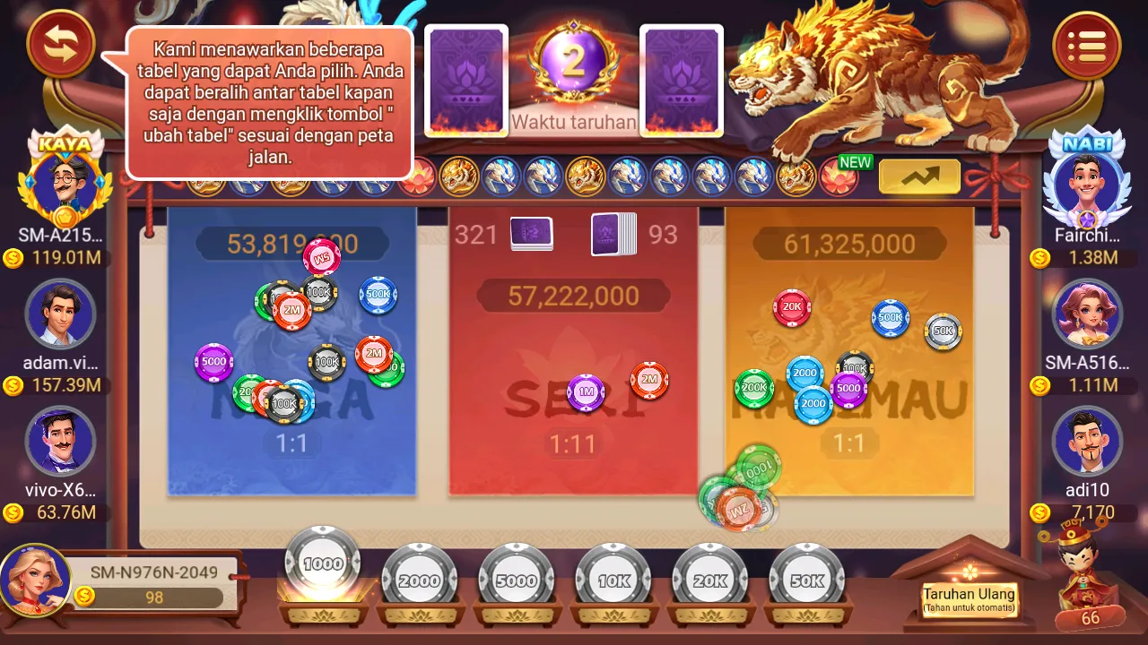 Permainan Dragon Tiger